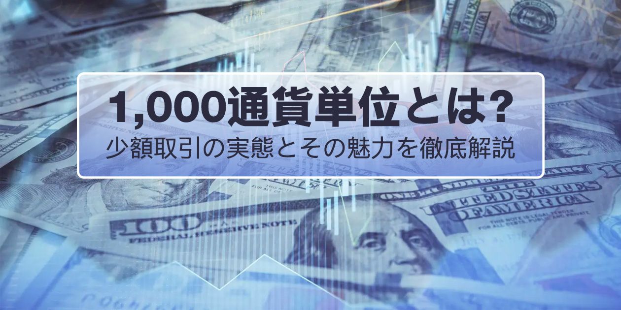 FX 1000通貨単位での取引イメージ