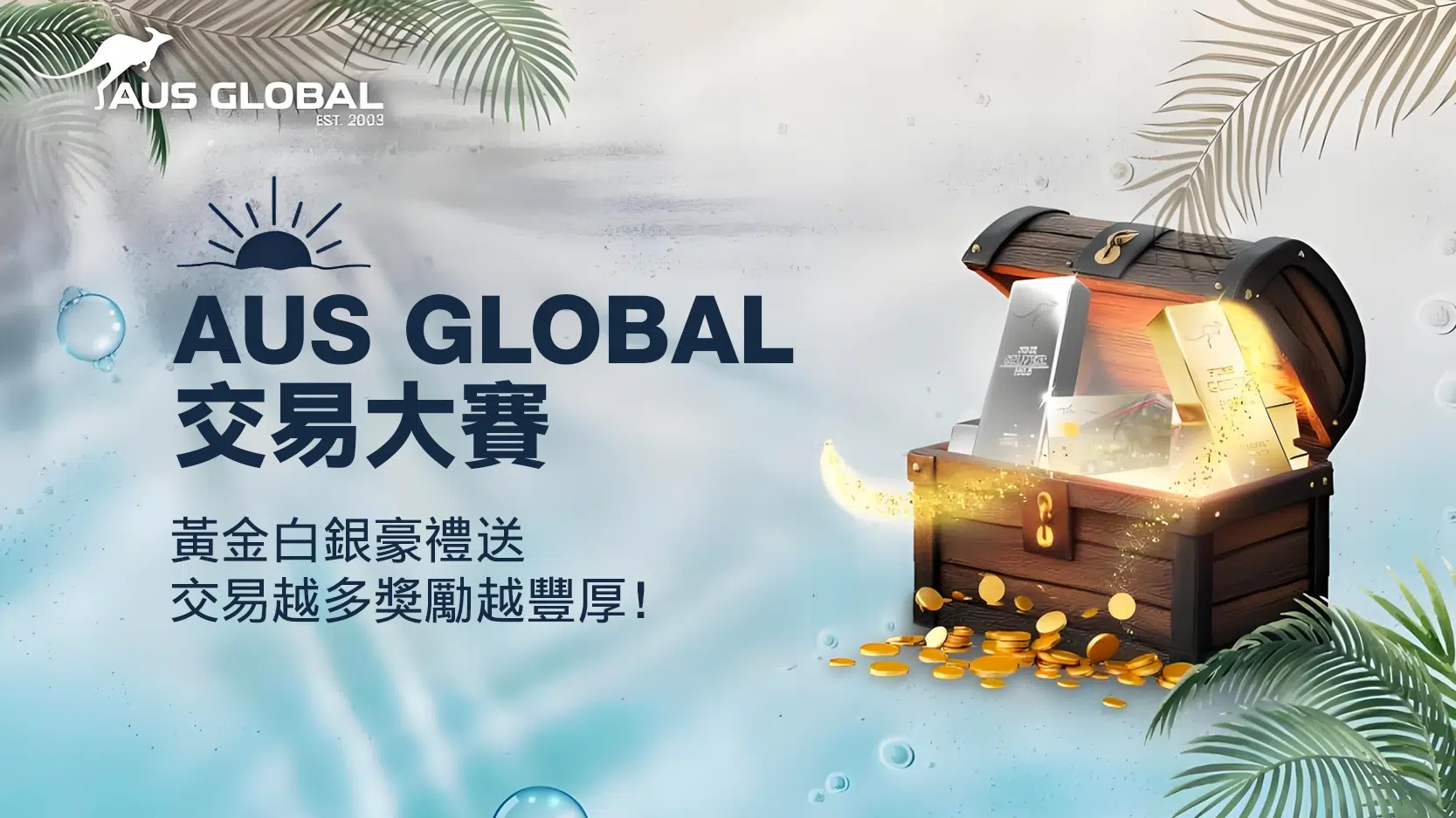 AUS GLOBAL Trading Competition Win Gold and Silver Prizes, the More You Trade, the More You Earn!
