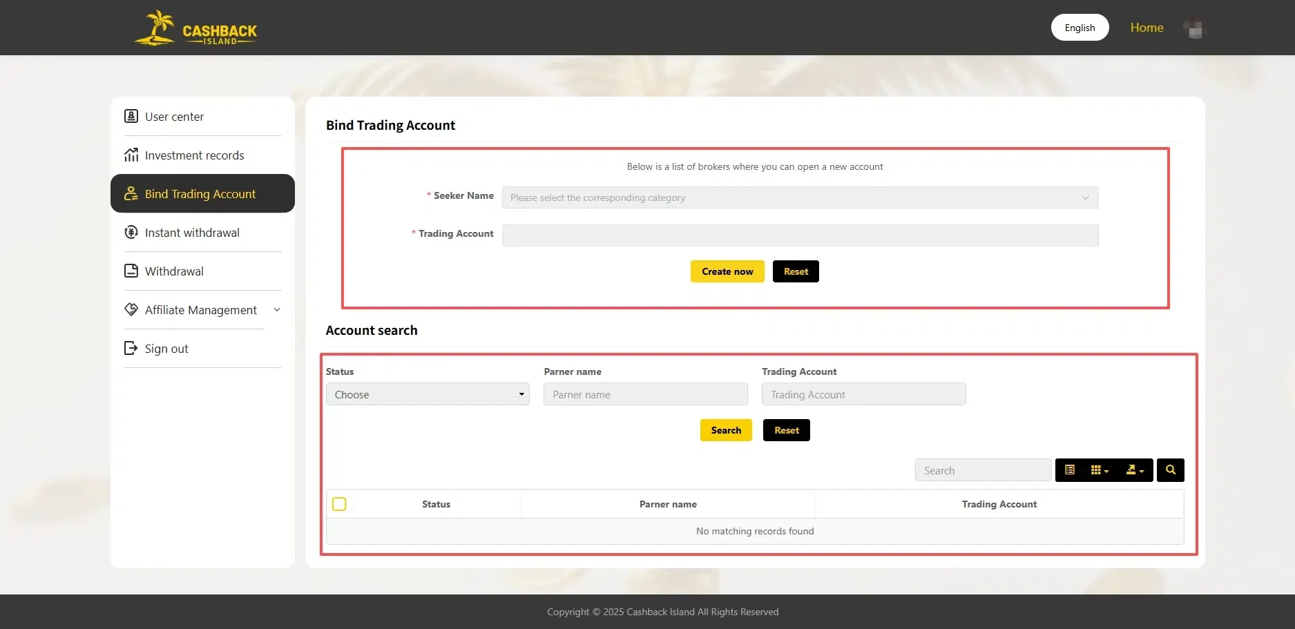 Bind trading account 1 e1760757237987 How to Use the Member Center