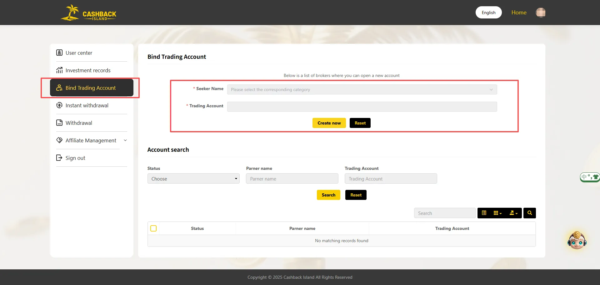 Open an Account and Log in