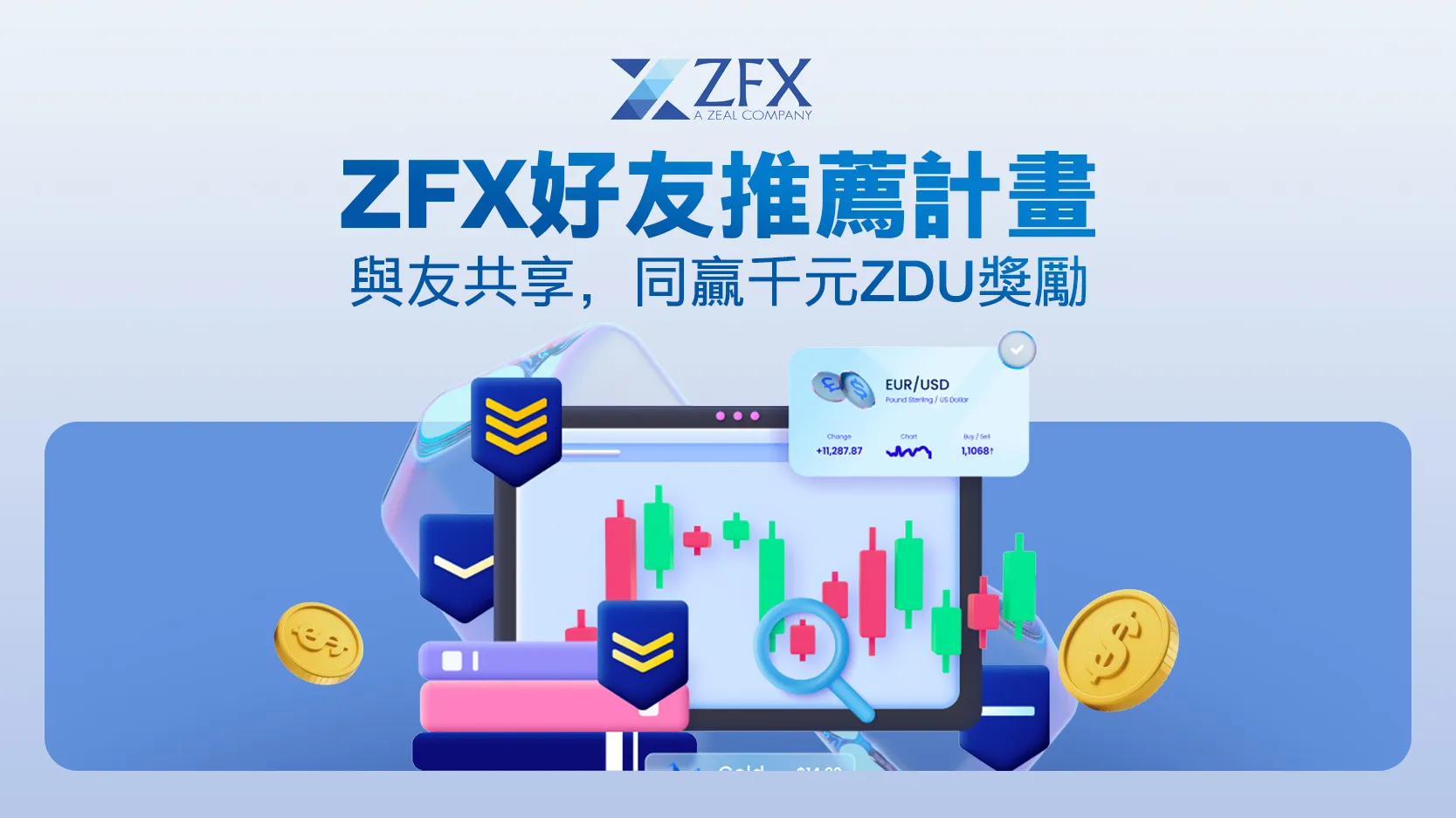 ZFX Referral Program Share with Friends and Win Thousand-Dollar ZDU Rewards Together!