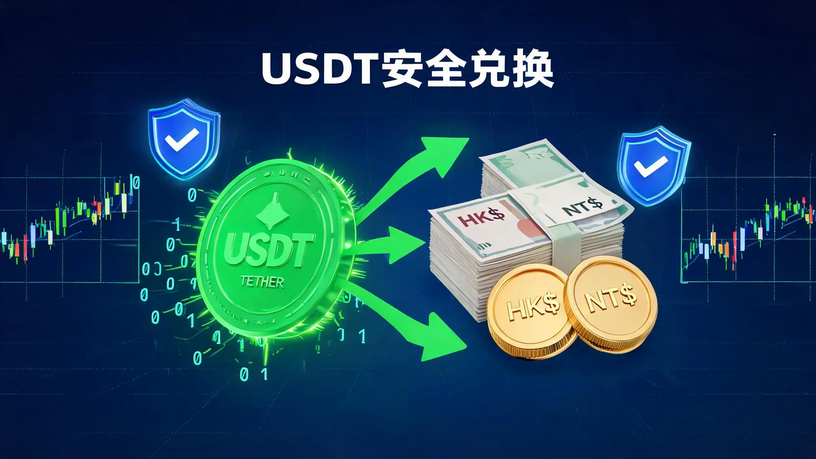 USDT怎麼換回法幣？2026穩定幣兌換港元/台幣手續費與管道比較