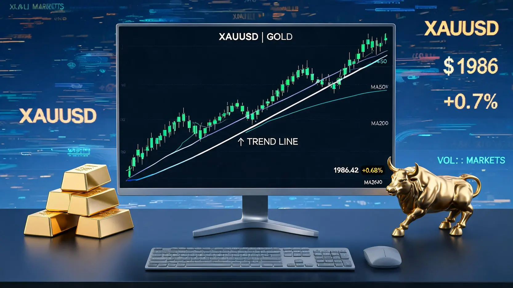 XAUUSD走势交易终极指南：从K线教学到实战策略，新手稳定获利