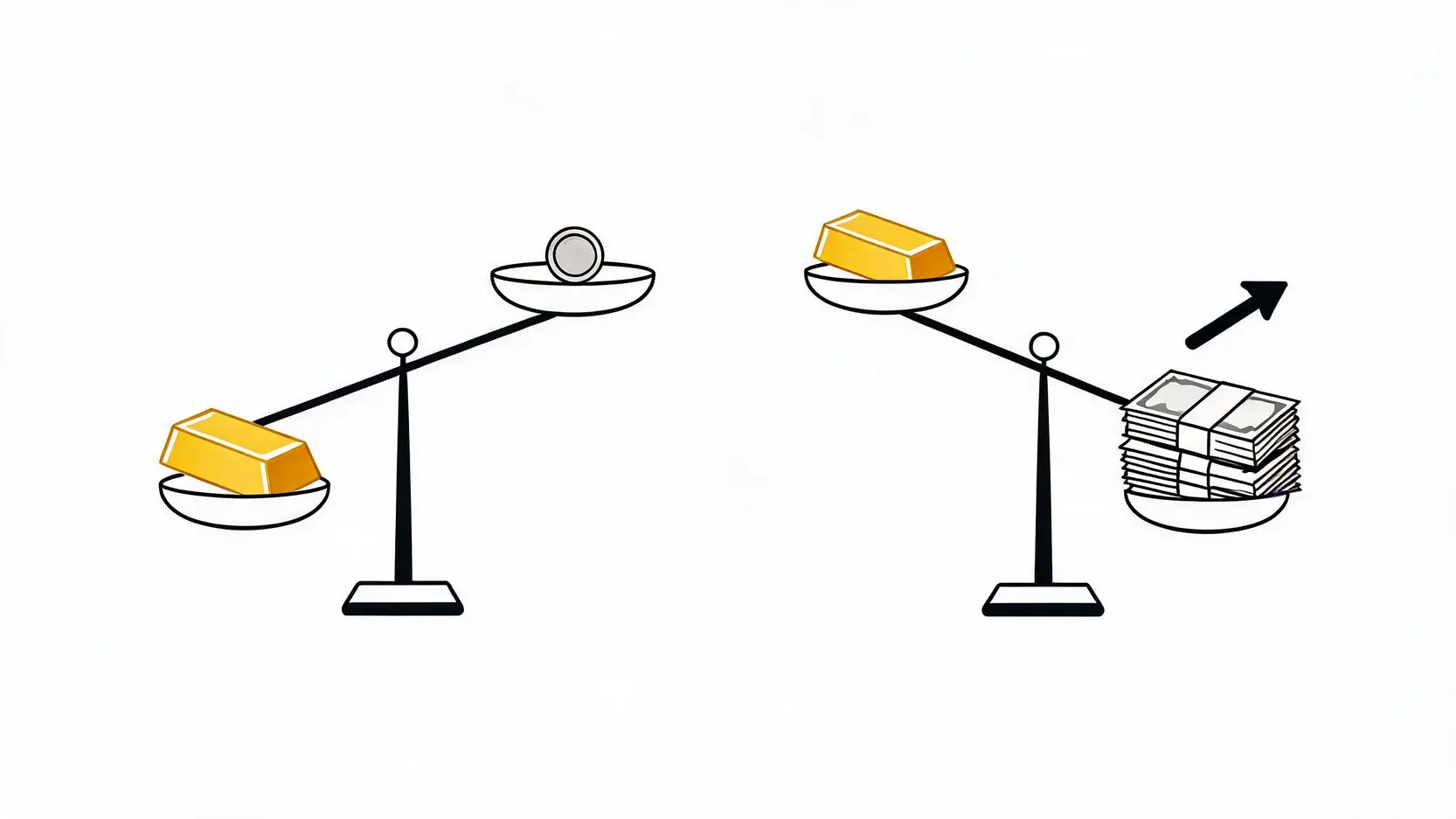 低利率与高利率环境下持有黄金的机会成本对比图